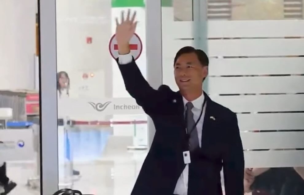 총기 소지 중국인 체포 장면